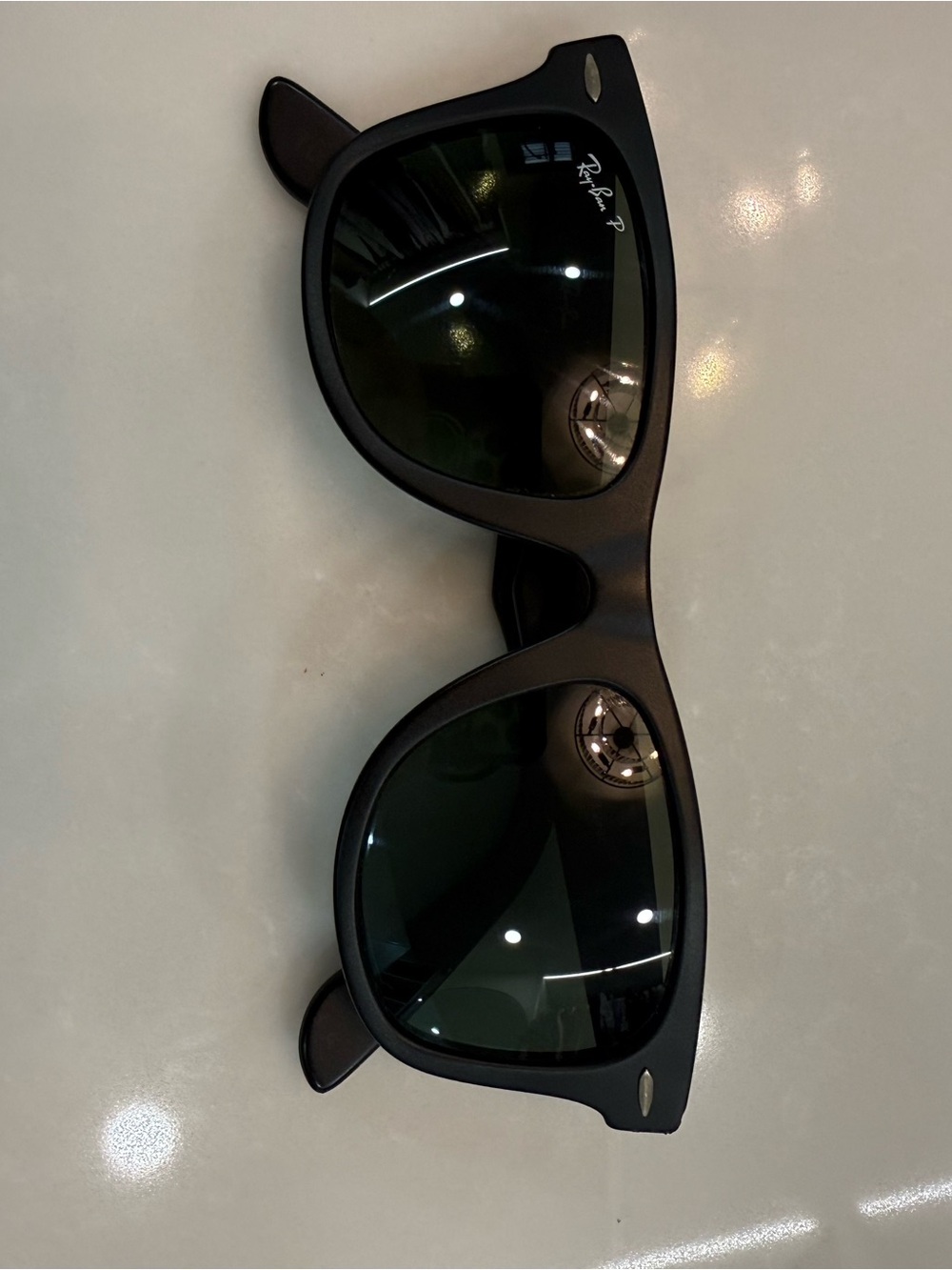 Ray-Ban RB2140 Polarized Matte Black Wayfarer Sunglasses Custom USA